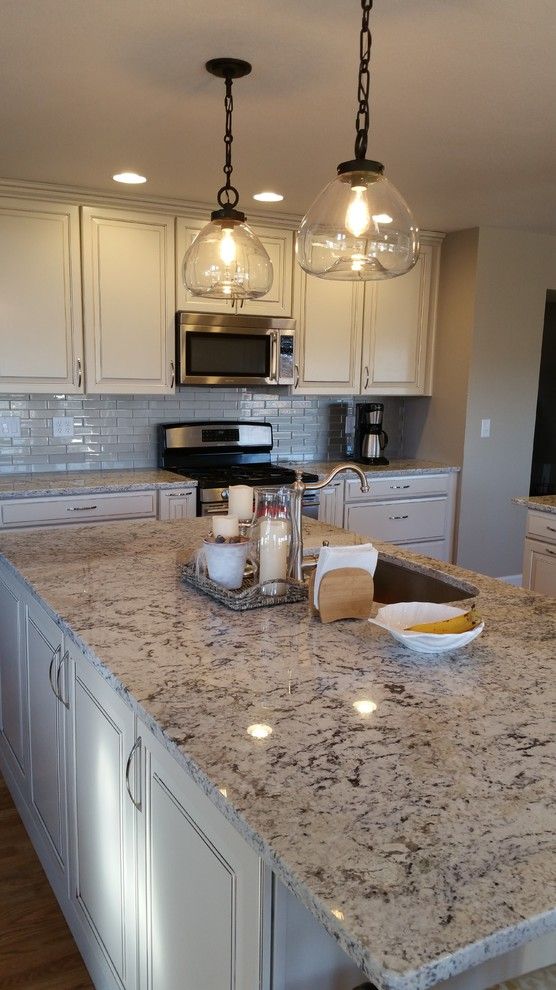 Jk Cabinets for a Transitional Spaces with a White Countertop and Kitchen Transformation2 by Jk Cabinets & Design