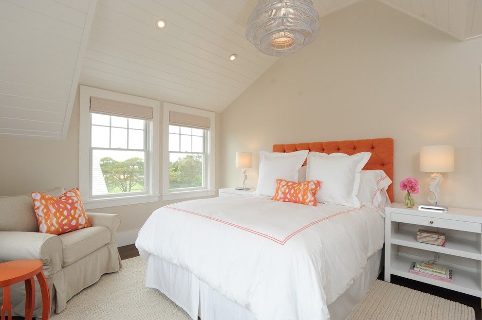 Jonathan Adler Planner for a Beach Style Bedroom with a Coastal and Sconset by Nina Liddle Design