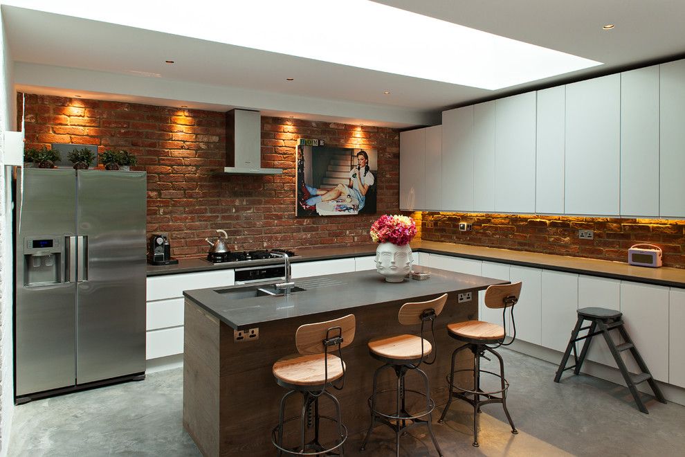 Jonathan Adler Planner for a Contemporary Kitchen with a Vase and Calvin Street by Chris Dyson Architects