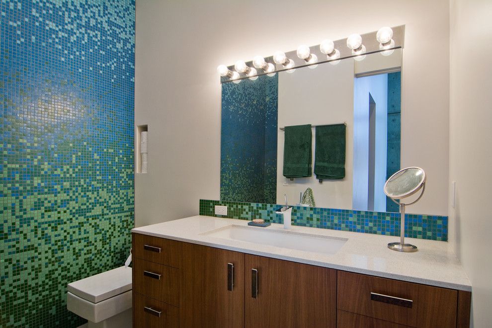 Kayenta Utah for a Contemporary Bathroom with a Wood Bathroom Vanity and My Houzz: The Thorns by Lucy Call