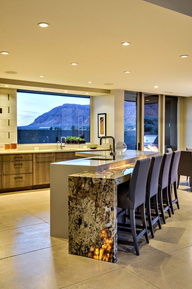 Kayenta Utah for a Modern Kitchen with a Modern and Desert Illumination by Gulch Design Group   Kayenta Utah