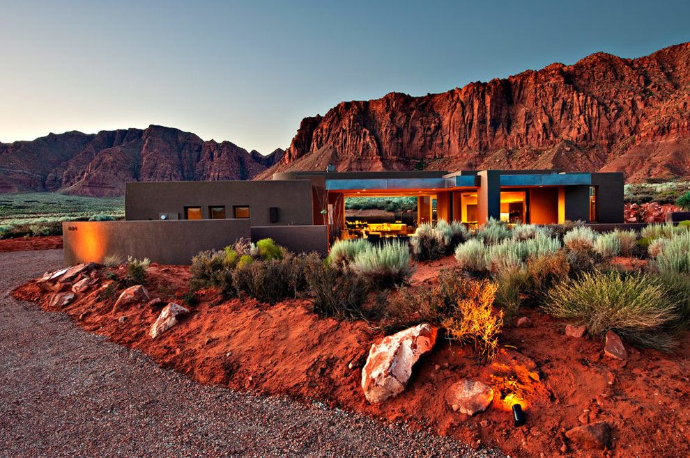 Kayenta Utah for a Southwestern Exterior with a Southwestern and Desert Zen by Gulch Design Group   Kayenta Utah