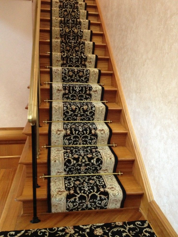 Kenny Carpets for a Traditional Staircase with a Stair Carpet and Wrapped Setps by Kenny Carpets & Floors