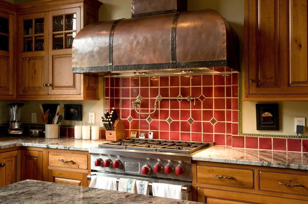 Lakeside Appliance for a Rustic Kitchen with a Gray Countertop and New Hampshire Lakeside by Beyond the Garden