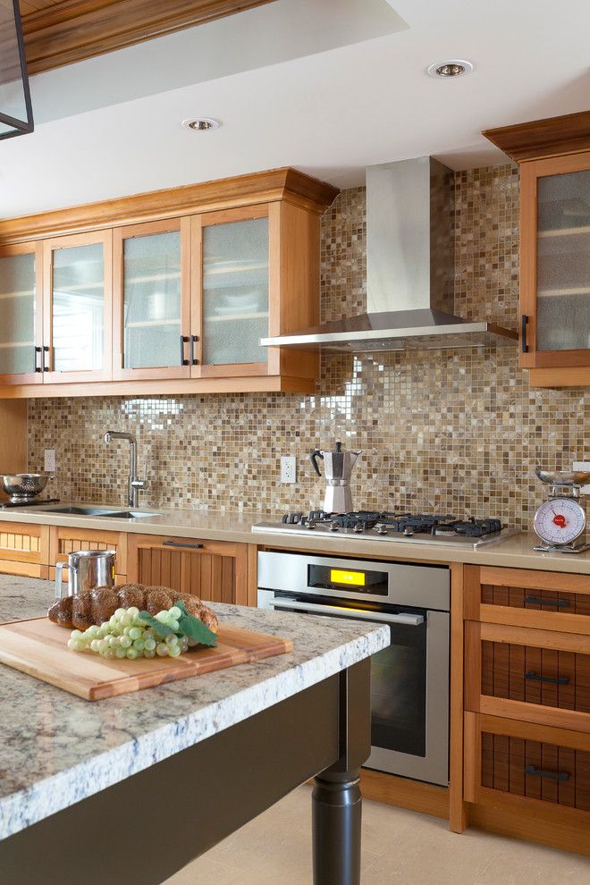 Lakeside Appliance for a Traditional Kitchen with a Beige Countertop and Oakville Lakeside Residence by Principles Design Studio, Inc.