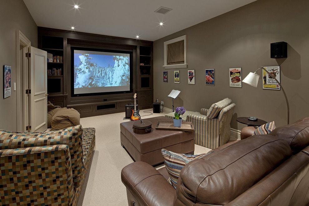 Los Banos Theater for a Traditional Home Theater with a Beige Bean Bags and House 6 by Peter A. Sellar   Architectural Photographer