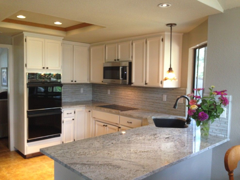 Lowes Elk Grove for a Beach Style Kitchen with a Blanco Gabrielle Granite and Blanco Gabrielle Granite by Bryan Silva   Lowe's of Elk Grove, Ca