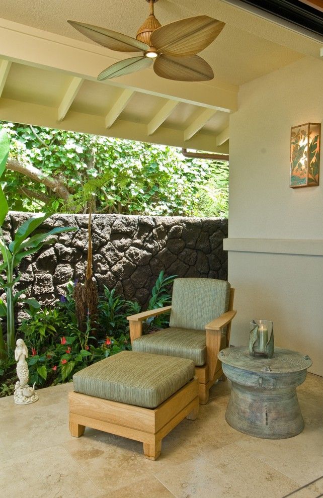 Lowes Hawaii for a Tropical Patio with a Candle Holders and Lania Seating by Archipelago Hawaii Luxury Home Designs