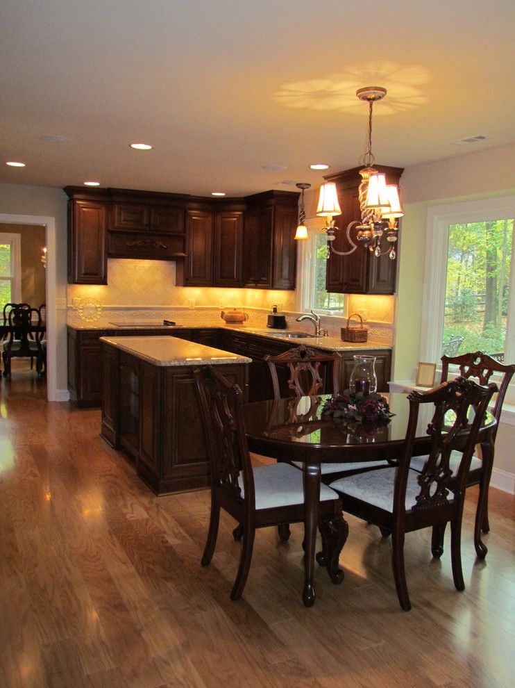 Lowes Seneca Sc for a Traditional Kitchen with a Tile Backsplash and Shenandoah Mckinley Cherry   Head by Lowes of Indian Land, Sc