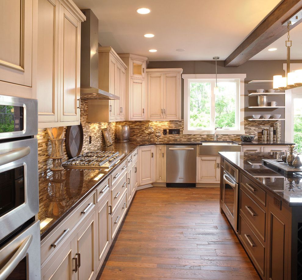 Martin Senour Paints for a Traditional Kitchen with a Recessed Lighting and Olentangy Falls ~ Delaware, Oh by Weaver Custom Homes