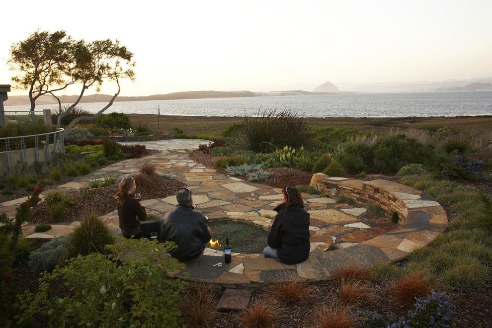 Morro Bay Theater for a Beach Style Landscape with a Paver and Back Bay Retreat by Jeffrey Gordon Smith Landscape Architecture