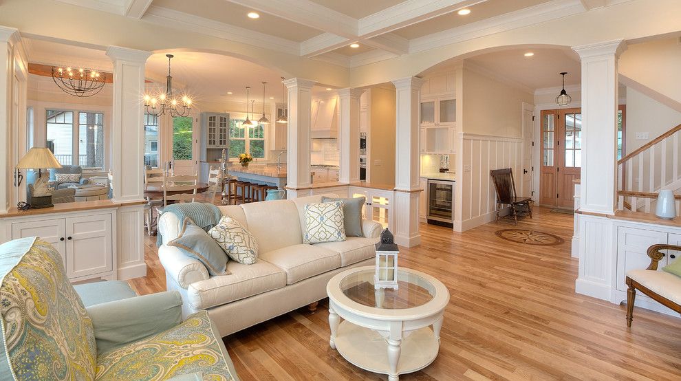 Newport Cottages for a Traditional Living Room with a Seating Area and Classic Cottage by Mac Custom Homes