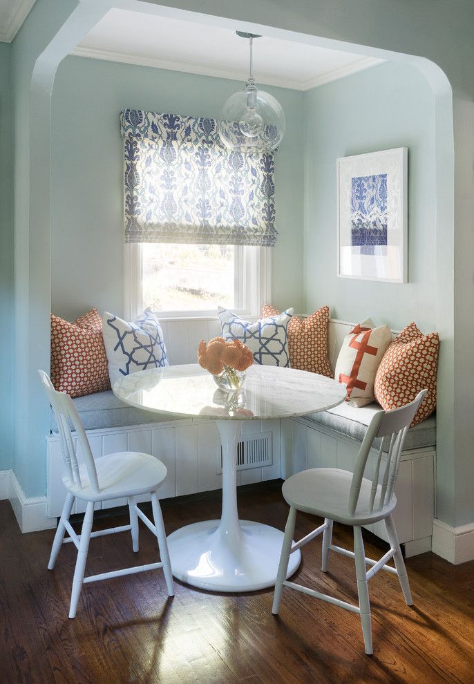 Nook Bistro for a Transitional Dining Room with a Contemporary Design and Chestnut Hill Residence & Studio Office by Mandarina Studio Interior Design