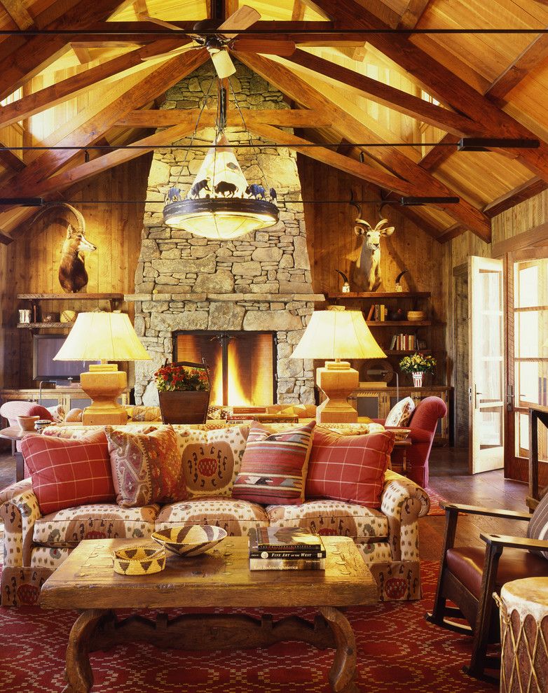 Rawhide Ranch for a Rustic Living Room with a Rustic and Family Ranch by Tucker & Marks