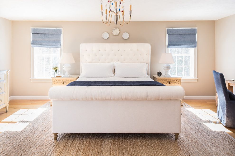 Restoration Hardware Boston for a Transitional Bedroom with a Costal and Bedroom Renovation by Kelly Mcguill Home