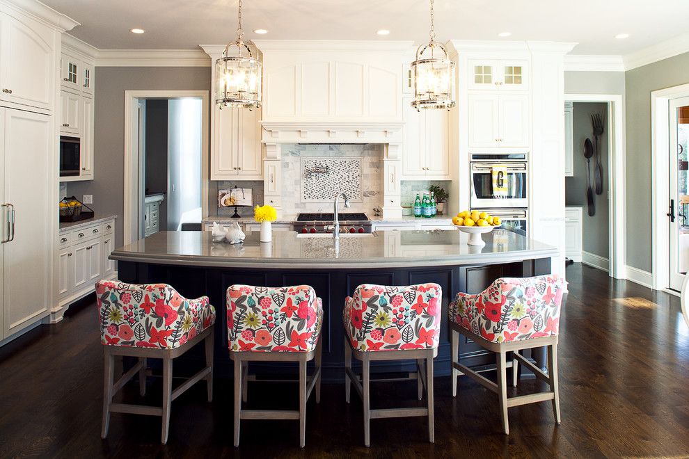 Romo Fabrics for a Traditional Kitchen with a Contemporary Kitchen and Minnesota Residence by Martha O'hara Interiors