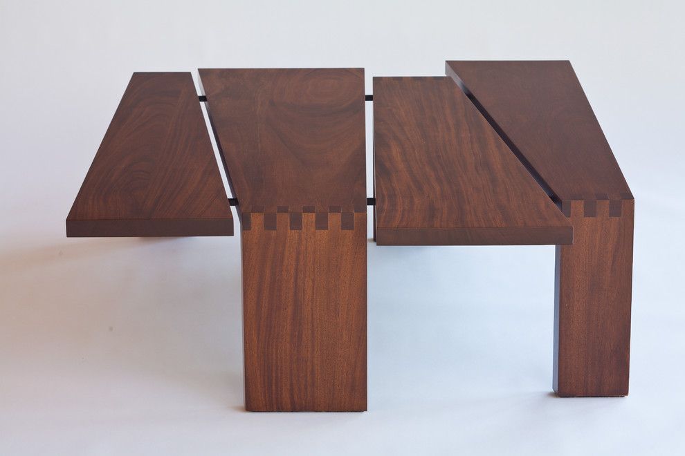 Sapele Wood for a Modern Spaces with a Modern and Sapele Wood Coffee Table by Finne Architects