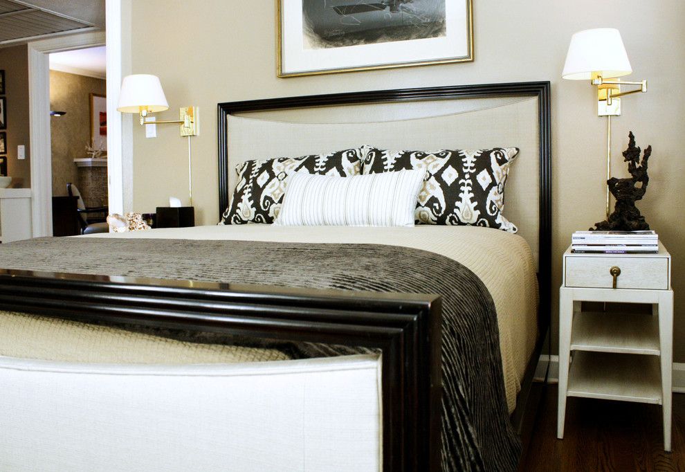 Schwing Electric for a Transitional Bedroom with a My Houzz and My Houzz: Newman Home by Mina Brinkey