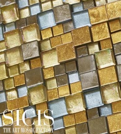 Sicis for a Modern Spaces with a Artwork and Sicis the Art Mosaic Factory by Sicis the Art Mosaic Factory