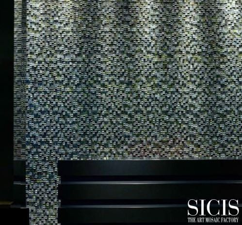 Sicis for a Modern Spaces with a Glass Mosaics and Sicis the Art Mosaic Factory by Sicis the Art Mosaic Factory