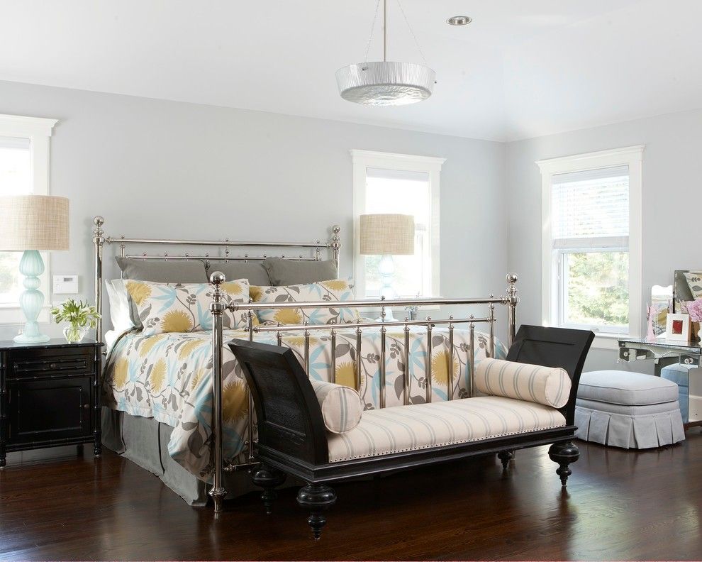 Solaire Silver Spring for a Beach Style Bedroom with a Turned Legs and Spring Lake Beach Chic by Threshold Interiors