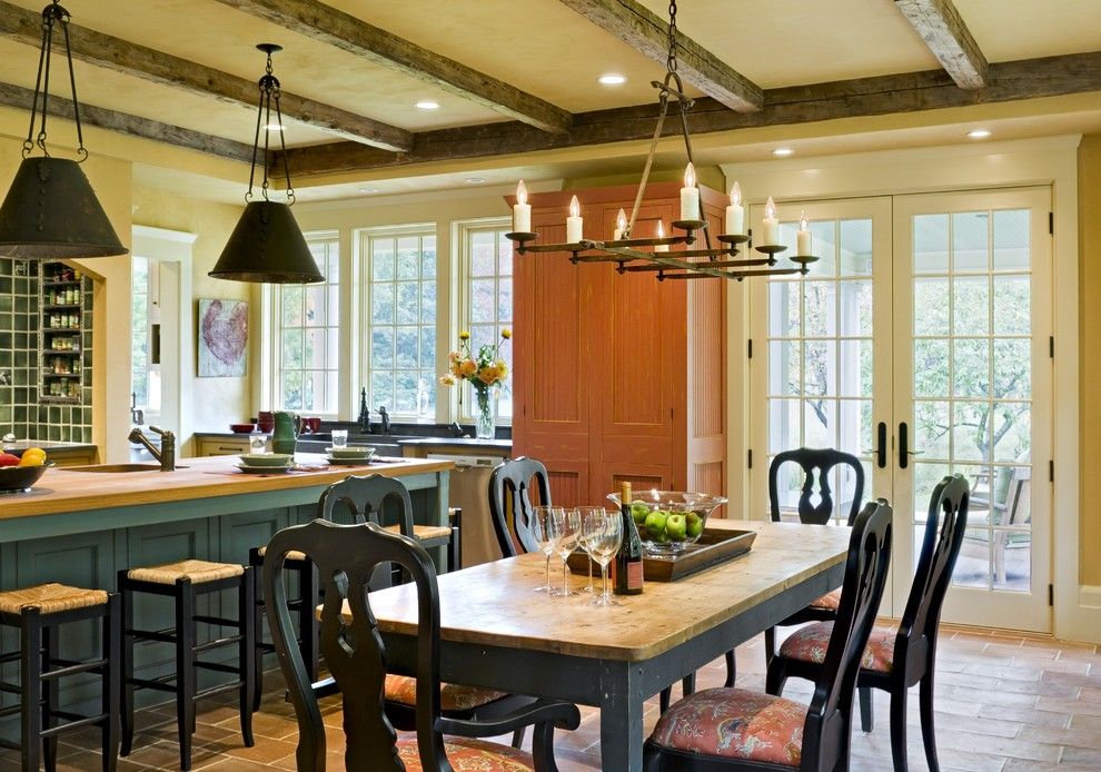 The Kitchen Portsmouth Nh for a Victorian Dining Room with a French Doors and Derby Hill Farm Lyme Nh by Smith & Vansant Architects Pc