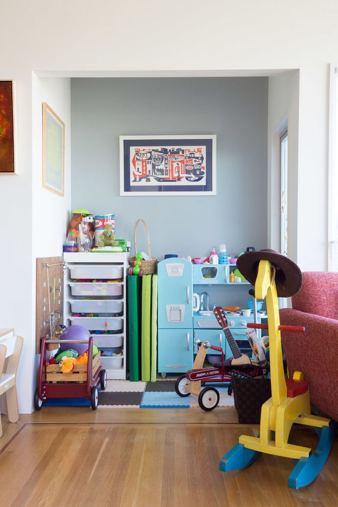 Trofast Ikea for a Contemporary Kids with a Framed Artwork and My Houzz: Bernal by Hoi Ning Wong