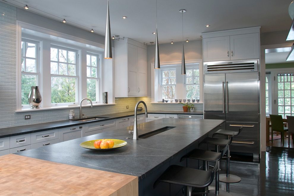 Vienna Waits for You for a Contemporary Kitchen with a White Cabinets and Interior Paint Projects by Nolan Painting Inc.