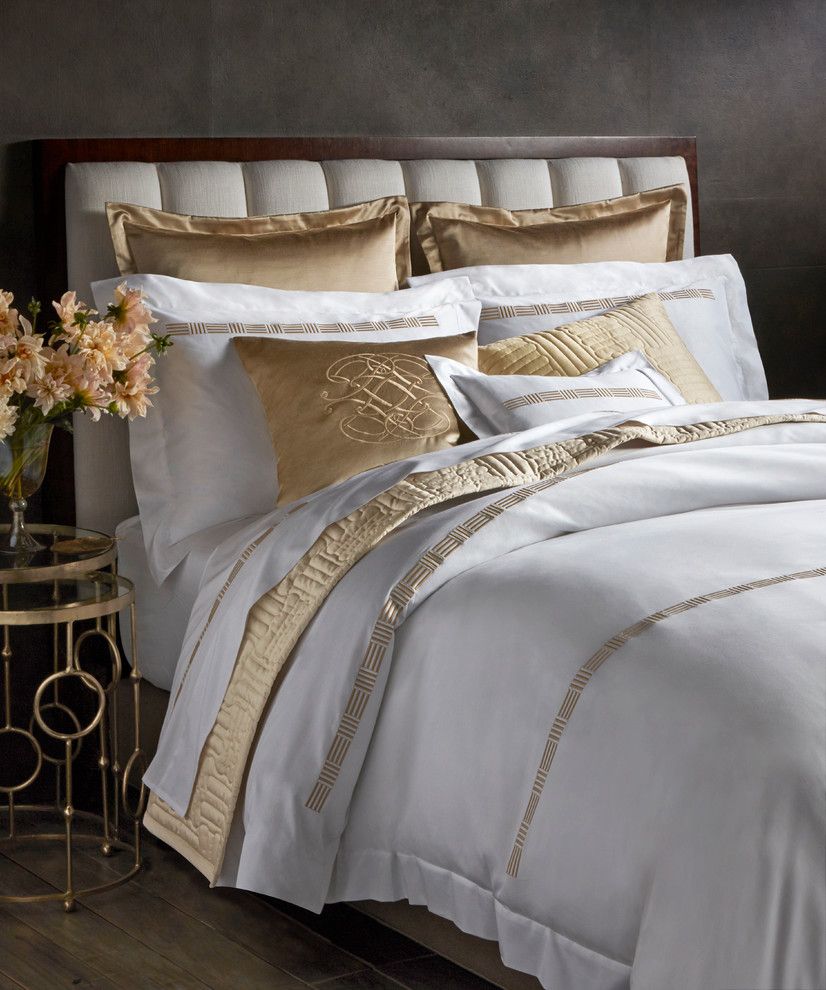 Www.clickerproducts.com for a Contemporary Bedroom with a Contemporary and Pratesi Up & Down Collection   Bloomingdales.com by Bloomingdale's