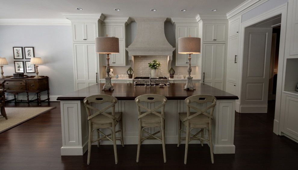 9x18 for a Transitional Kitchen with a Transitional and Brookhaven by Castro Design Studio