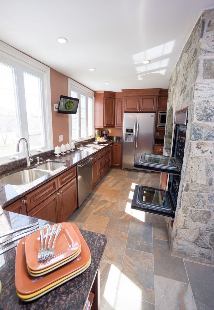 Aaa Cranston Ri for a Traditional Kitchen with a Stacked Crown Molding and Cranston, Ri   Kitchen Remodel by Insperiors, Llc