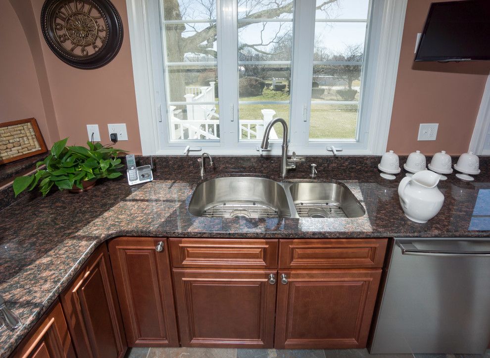 Aaa Cranston Ri for a Traditional Kitchen with a Stone Wall and Cranston, Ri   Kitchen Remodel by Insperiors, Llc