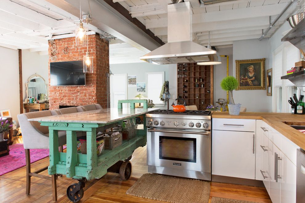 Aaa Salvage for a Eclectic Kitchen with a Kitchen and Providence Kitchen Remodel by Danielle Sykes