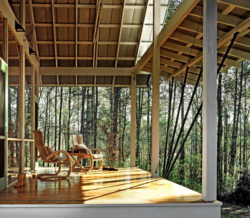 Aaa West Springfield for a Contemporary Porch with a Wood Deck and Gillsville House by Robert M. Cain, Architect