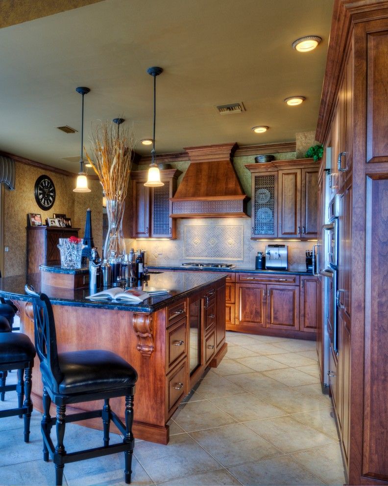 Ace Hardware Miami Beach for a Traditional Kitchen with a Granite Countertop and Olde World Kitchen in Jupiter, Florida by Schrapper's Fine Cabinetry & Design