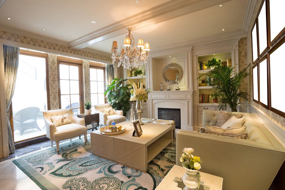 Acme New Orleans for a Transitional Living Room with a Luxury Family Room and Luxury Family Room by Khb Interiors