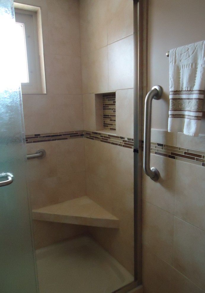 Ada Grab Bar Height for a Traditional Bathroom with a Bathroom and Bridgeview Bathroom Remodel by Lmr Designs, Llc