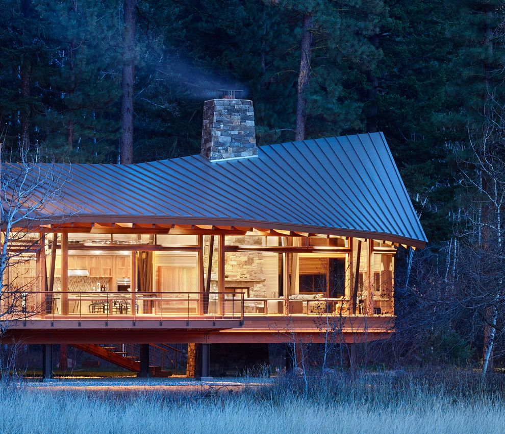 Agway Energy for a Contemporary Exterior with a Lifted House and Mazama House by Finne Architects