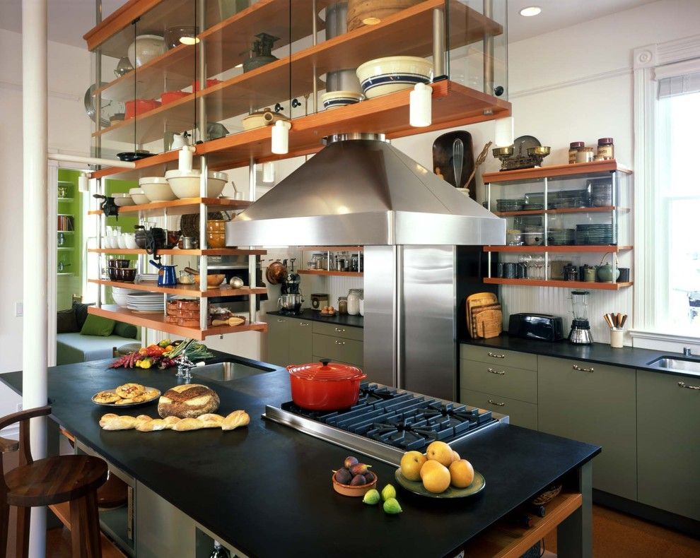 Agway Energy for a Industrial Kitchen with a Kitchen Island and Kitchen Island by Actual Size Architecture