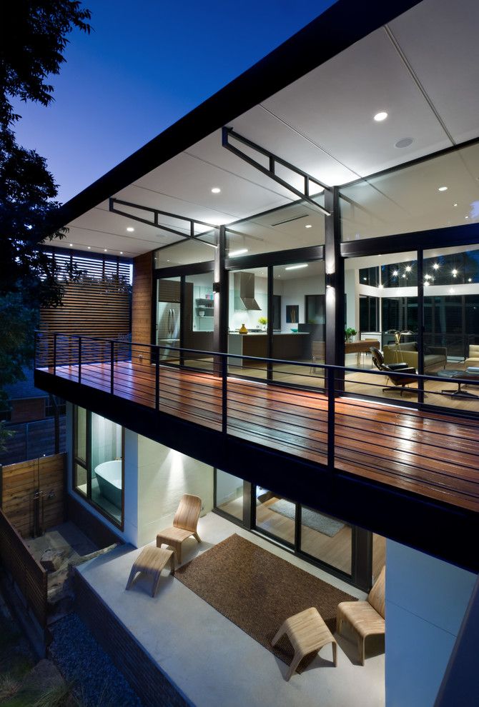 Aia Sf for a Contemporary Balcony with a Wood Deck and Labron Residence by Mitchell Garman Architects