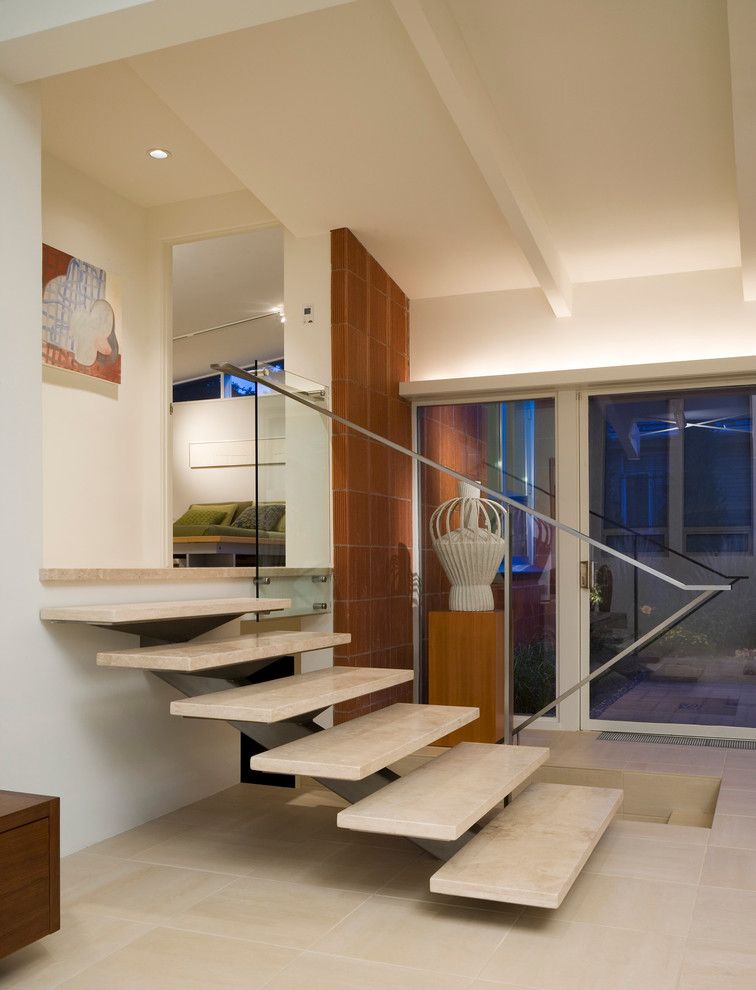 Aia Sf for a Modern Staircase with a Split Level and Hughes/brody Residence by Roth Sheppard Architects