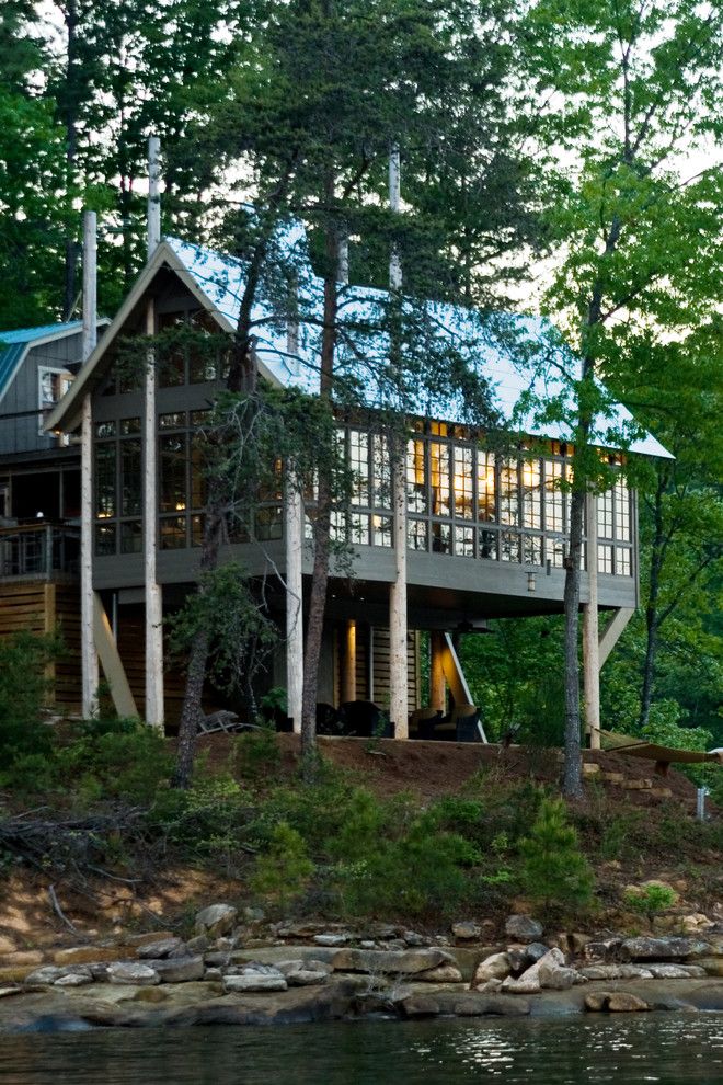 Aia Sf for a Rustic Exterior with a Stilt House and Tubb Lake by Jeffrey Dungan Architects