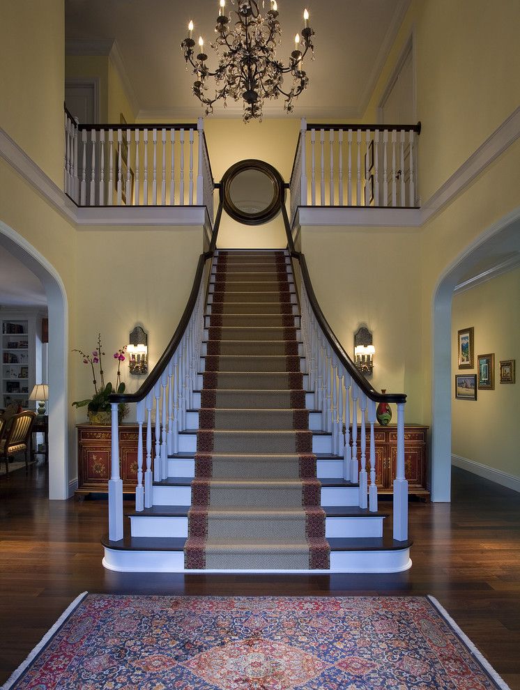 Airbase Carpet Mart for a Traditional Staircase with a Runner and Architectural and Interior Photography by Craig Denis