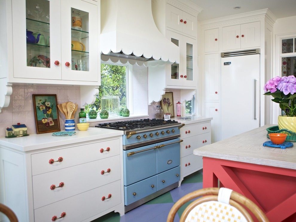 Airco Mechanical for a Eclectic Kitchen with a Window Ledge and Beach Cottage by Alison Kandler Interior Design