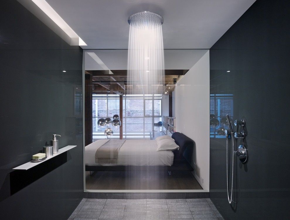 Aireco Supply for a Contemporary Bathroom with a Hansgrohe Raindance and the Huot Residence in the Oriental Warehouse by Hansgrohe Usa