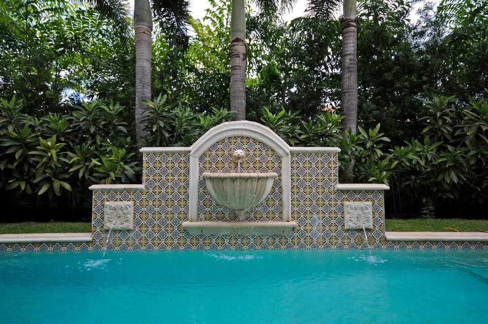 Akoya Miami Beach for a Mediterranean Pool with a Mediterranean and Palm Beach, Florida Pool (Custom Home) by J.p. Dimisa & Associates Luxury Homes