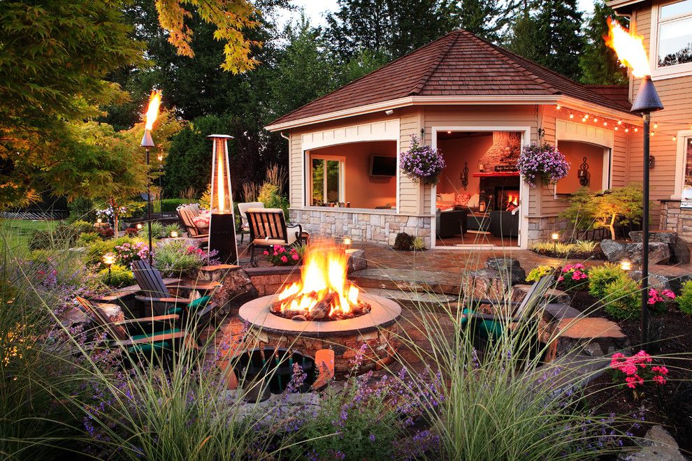 Alderwood for a Traditional Patio with a Indoor Outdoor Living and Winsor Greens Outdoor Resort Living by Alderwood Landscape Architecture and Construction