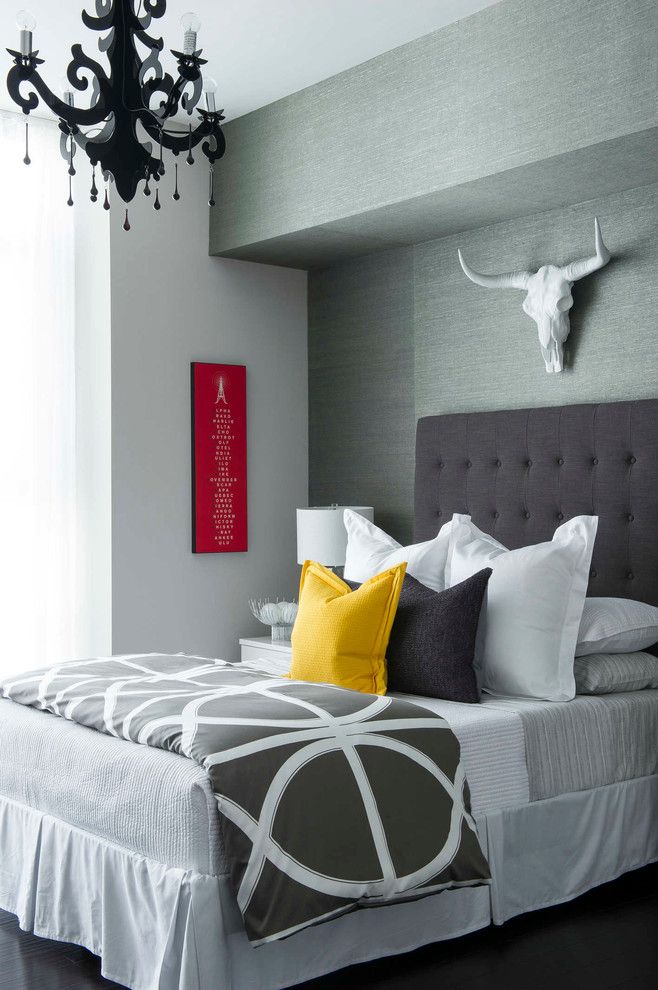 Alltex for a Transitional Bedroom with a Neutral and Tina Marie Interiors High Rise Condo by Stephen Allen Photography