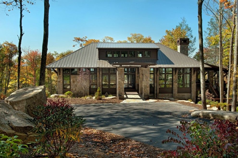 Alpine Snow Guards for a Contemporary Exterior with a Forest and Zelcer House by Barnette Builders, Llc