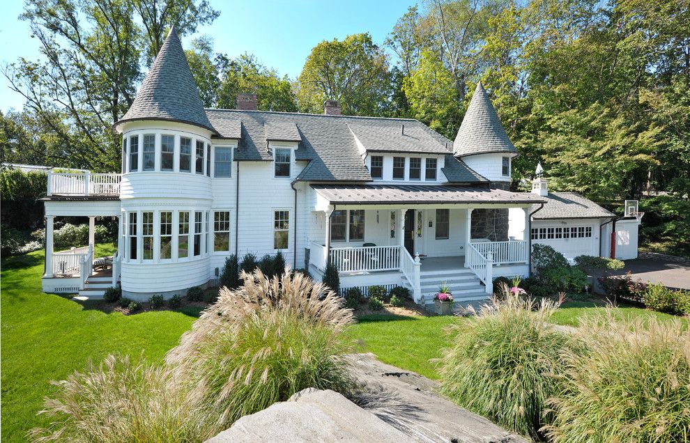 Alpine Snow Guards for a Victorian Exterior with a Conical Roof and Queen Anne Victorian Addition/alteration (Greenwich, Ct) by Demotte Architects